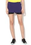 Asics Women's Running Shorts (Size XS) Parachute Purple 2 In 1 Shorts - New