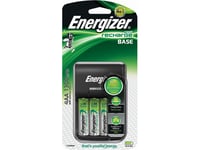 Energizer Base Usb-Laddare + 4 Uppladdningsbara Batterier