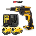 Dewalt DCF620 18V Brushless Drywall Screwdriver With 2 x 5Ah Batteries & Charger