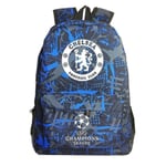 Graffiti Chelsea Uefa Champions League Axelväska Fan Ryggsäck Student Skola Väska Förvaringsväska