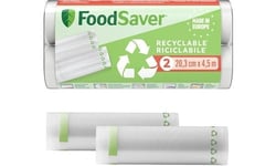 Pack de 2 rouleaux de mise sous vide recyclables Foodsaver FSRE2002X01 20 cm x 4,5 m