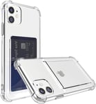 iPhone 11 gennemsigtig iPhone taske med kortholder