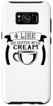 Coque pour Galaxy S8+ J'aime mon café à la crème - Funny Coffee Lover