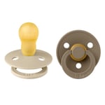 BIBS napp Colour 2-pack 18+ mån, vanilla/dark oak