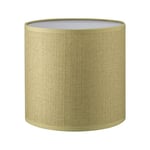 Home Sweet Home Moderne Abat-jour Canvas | cylindre |16/16/15cm | Vert | Abat-jour en tissu de coton | pour douille de lampe E27 | testé RoHS | pour applique murale, lampe de table