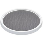 Copco Basics Lazy Susan Turntable and Kitchen Cupboard Organiser, 30 cm, White/Grey