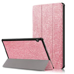 FANSONG HUAWEI Mediapad T3 10 Case with Stand Ultra Thin Leather Media Pad T3 9.6 Tablet Girls Cases Kids Smart Cover for Huawei MediaPad T3 10 (Glitter Pink)