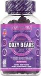 DOZYBEARS® 60 Vegan Gummy Bears. Mixed Berry Flavour with 5-HTP, L-Tryptophan +