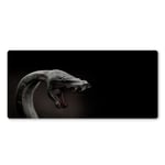 JUMOQI Big Mouth Snake Mouse Pad Rubber Washable Computer Keyboard Mouse Desk Mats Pc Computer Gamer Favorite Large Mouse Playing Pad,400X900X4MM
