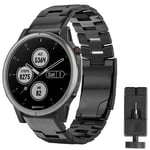 Armband titan Garmin Fenix 7S - Svart