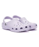 Crocs Womenss Classic Clogs in Lavender - Purple - Size UK 8