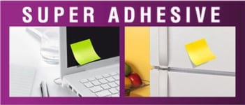 Post-It Super Sticky Block 654-6Ss-Po, 76X76mm, Röd, 90 Ark, 6 Delar (3M0566)