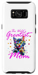 Coque pour Galaxy S8 Chat arc-en-ciel avec inscription « This is what the greatest mom looks »