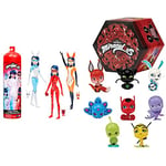 Miraculous Ladybug Magic Heroez Reveal Colour Change Doll, White, 26 x 6 x 3.5 cm, 220 Grams & Bandai Ladybug And Cat Noir Kwami Surprise Box With Figurine | Surprise Kwami Toy Inside