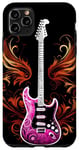 Coque pour iPhone 11 Pro Max Guitare électrique avec un design rock de groupe de