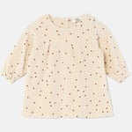 Cozmo Polka Dot Velour Klänning Stone |  | 18 months