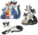 Magnet MDF Rosina Wachtmeister (Cats Sepia, 4 katter)