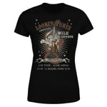 Looney Tunes Wile E Coyote Guitar Arena Tour Women's T-Shirt - Black - XL - Black