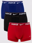 Nike Underwear Mens Boxer Brief 3pk - Multi, Multi, Size L, Men