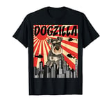 Funny Retro Japanese Dogzilla Miniature Schnauzer T-Shirt