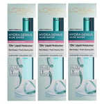 3 x L'oreal Hydra Genius Liquid Moisturiser Dry & Sensitive Skin 70ml