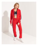 Superdry Womens Code Stripe Track Jacket - Red - Size 16 UK