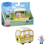 Peppa Pig Peppa's Adventures Mini Camping-Car avec Figurine de 7,5 cm inspirée du Dessin animé, dès 3 Ans