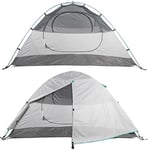 FE Active 2 Person Camping Tent - Four Season 1 to 2 Man Tent 210T Rip-Stop, 3000mm PU Waterproof Coat, Full Rain Fly, Aluminum Poles, Dry Carry Bag for All Year Camping | Designed in California, USA