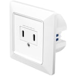 Vägguttag med 2xUSB-C PD 25W