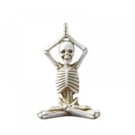 Mike Halloween Dekor Yoga Skalle Statyer, Liten Harts Figur Dekorationer Skelett Egenskap Modellering Dekoration Prydnader För Vardagsrummet, Sovrummet