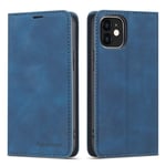 QLTYPRI Compatible with iPhone 12 Pro Max, Premium PU Leather Wallet Case with Card Holder Kickstand Hidden Magnetic Case Cover Compatible with iPhone 12 Pro Max - Blue