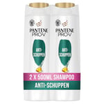 Pantene Pro-V Duo Pack de shampoing anti-pelliculaire Formule Pro-V + antioxydants pour tous les types de cheveux 2 x 500 ml
