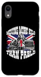 iPhone XR UK England Union Flag Backhoe Operator T Shirt For Men Women Case