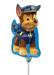 Paw Patrol Chase Inflated Mini Air Filled Balloon on Stick