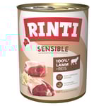 RINTI Sensible 6 x 800 g - Lamm & ris
