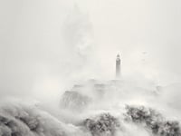 Art Group The Marina Cano (Cantabria Lighthouse II) -Canvas Print 30 x 40cm, Wood, Multi-Colour, 30 x 40 x 1.3 cm