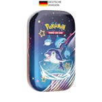 Pokémon- Mini Boîte à Tin Carmesin & Pourpre-Paldeas Destinées : Normifin, Boîte, Multicolore (Version Allemande)