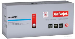 Activejet ATH-415CN Cartouche de Toner pour HP ; Remplacement HP 415A W2031A ; Supreme ; 2100 Pages ; Bleu avec Puce