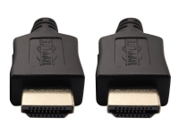 Tripp Lite HDMI Cable - 8K @ 60 Hz, Dynamic HDR, 4:4:4, HDCP 2.2, M/M, Black, 3 ft. - HDMI-kabel - HDMI hane till HDMI hane - 90 cm - dubbelt skärmad - svart - 8K UHD-stöd (7680 x 4320)