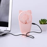 Mini Portable Pocket Fan Cool Air Hand Held Travel Cooler Cooling Mini Fans Power By USB Charge Office Outdoor Home-Pink