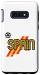 Coque pour Galaxy S10e Ballon de football Euro rétro Espagne