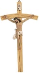 Zenghh 22X12cm Latin Cross Statue Wall Hanging Jesus Suffer Memorial Figurine Our Dad Holy Lord Crucifix Saviour God Atonement For Sinners Souvenir Resin Redeemer Saint Outside Decoration