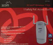 3Com Wireless 7760 11a/b/g PoE Access Point Borne d'accès Sans fil