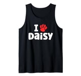 Dog Name Daisy Paw Love Cute Pet Owner Puppy Named Daisy Tank Top