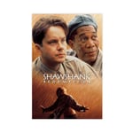 The Shawshank Redemption Movie Poster, Movie Stars Tim Robbins And Morgan Freeman Poster 15 Canvas Poster Bedroom Decor Sports Landscape Office Room Decor Gift Unframe-style116×24inch(40×60cm)
