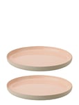 Emma Middagstallerken Ø 24 Cm 2 Stk Rose Home Tableware Plates Dinner Plates Pink Stelton