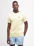 Barbour Short Sleeve Essential Sports Logo T-Shirt - Light Yellow, Light Yellow, Size M, Men