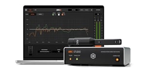 IK Multimedia ARC Studio. Standalone advanced room correction system. Includes hardware processor unit, ARC 4 software and measurement mic