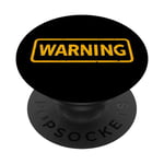 Warning I learned how to ride playing video games funny game PopSockets Swappable PopGrip