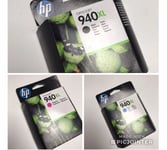 HP 940XL x3 Black Cyan Magenta Printer Ink Genuine Original Hewlett Packard New